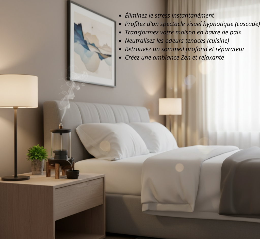 Brûleur d’encens à reflux “Tournant de la Fortune” - à effet cascade