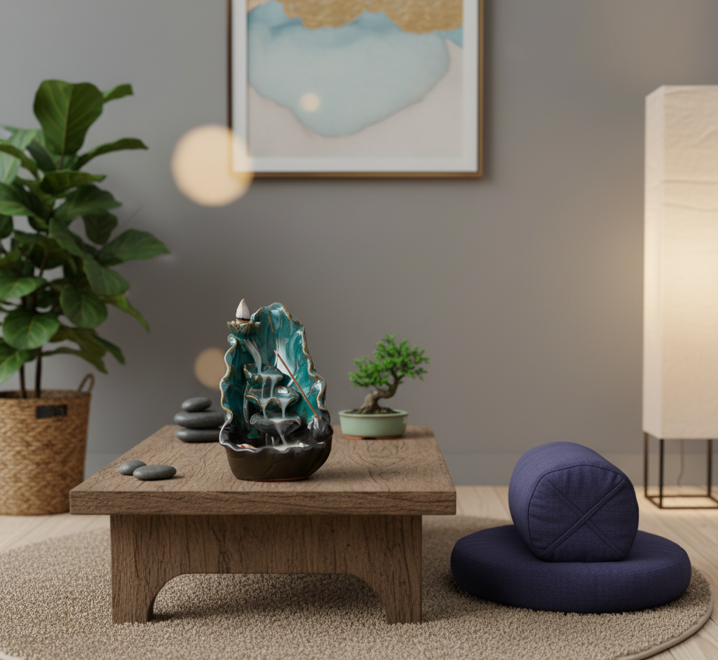 Brûleur d’encens en cascade - “Lotus” à effet cascade